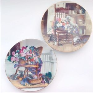 Nature’s bounty” and “Country Cuttings cat plates